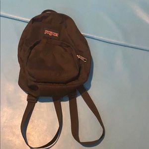 Black mini backpack